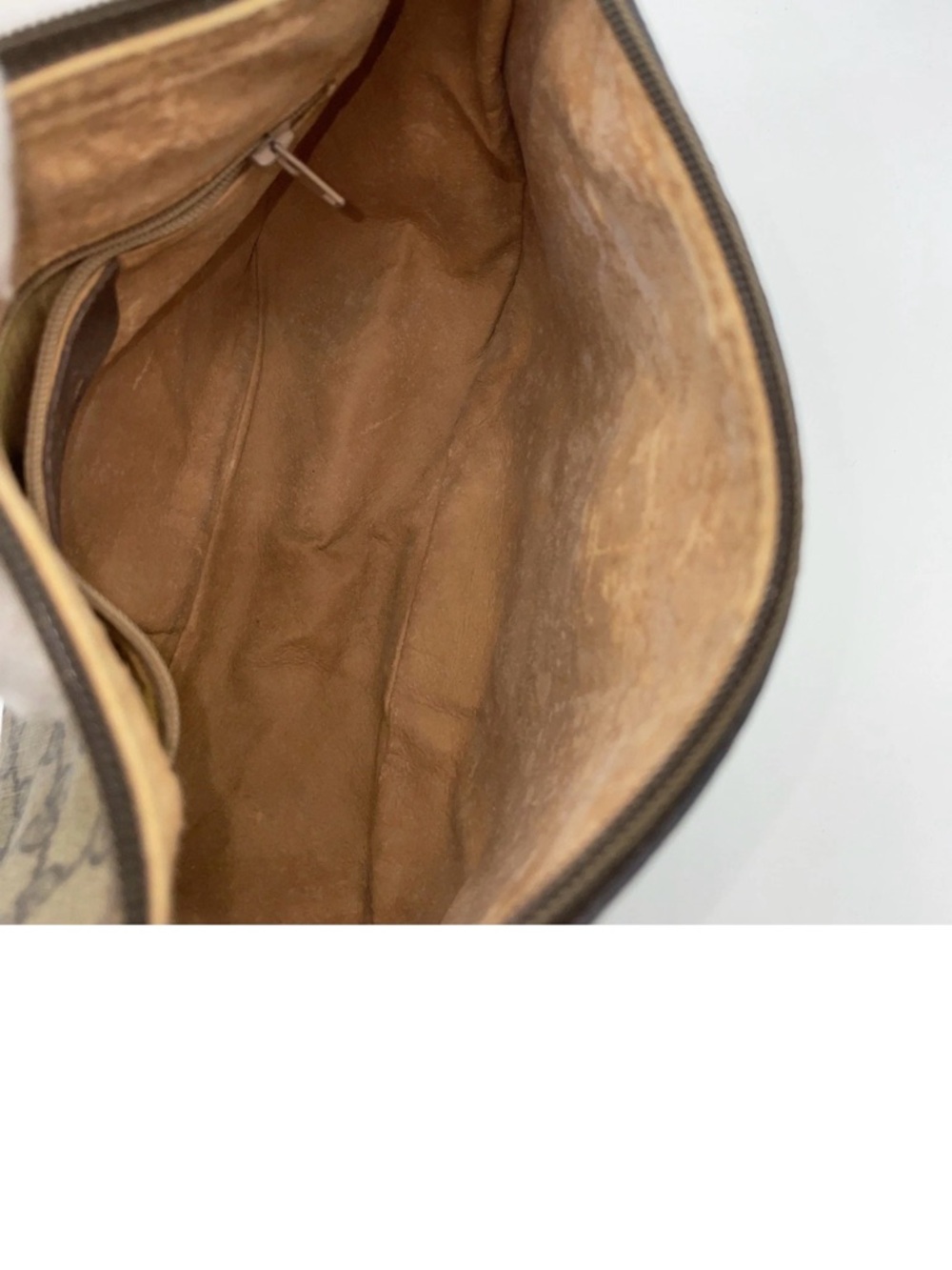 Gucci Brown GG Canvas Crossbody Bag with Web Stripe - Picture 11 of 11